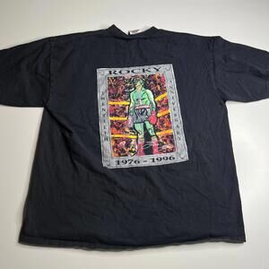 Vintage 1996 Planet Hollywood Rocky 20th Anniversary T-Shirt XL 90s Movie Tee US